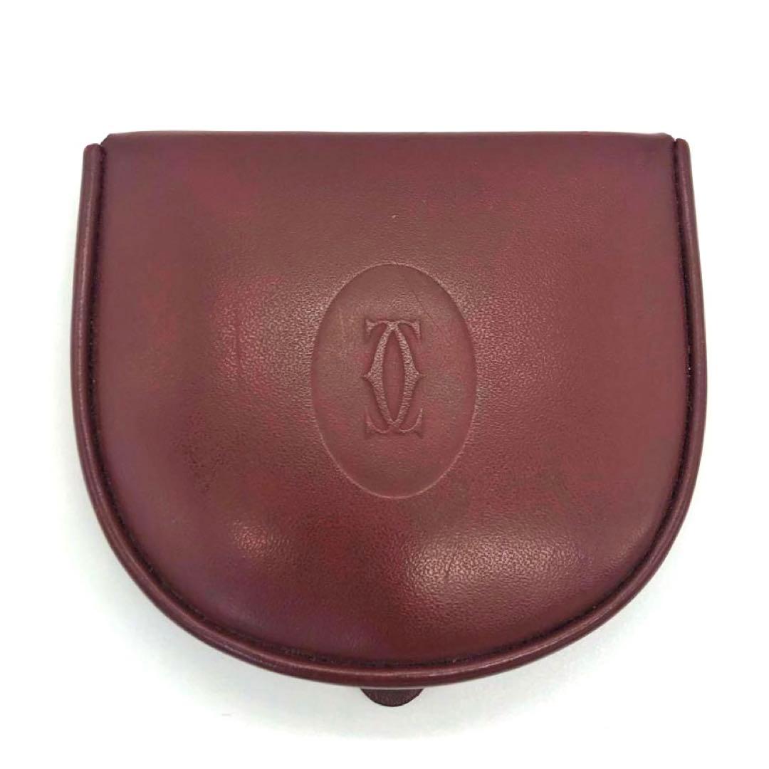 未使用級✨カルティエ レザー　ケース ボルドー