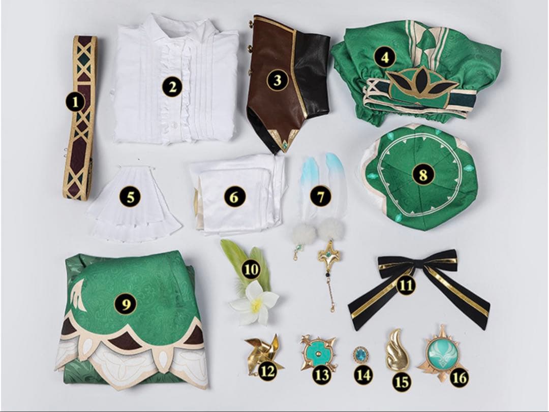 原神　ウェンティ　コスプレ衣装　Sサイズ