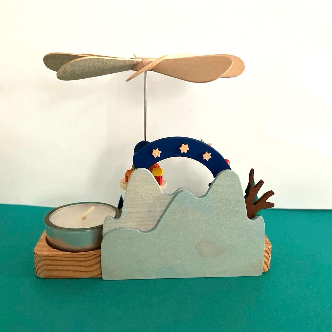 ドイツ　ザイフェン　グラウプナー　　 サンタのピラミッド　木のおもちゃ