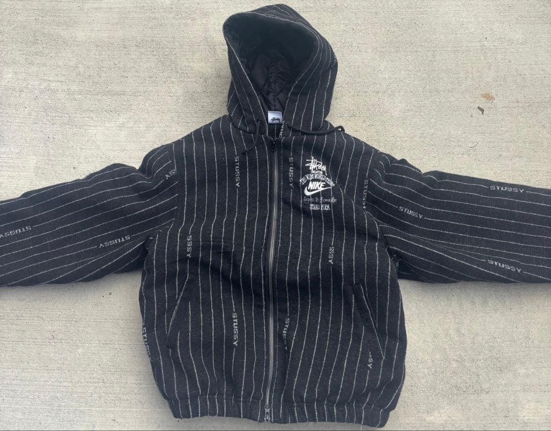 Nike Stussy コラボ ストライプジャケット