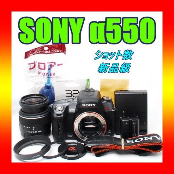 ✨️ SONY α550 ✨️S数731枚 入門モデル ソニー デジタル一眼レフ
