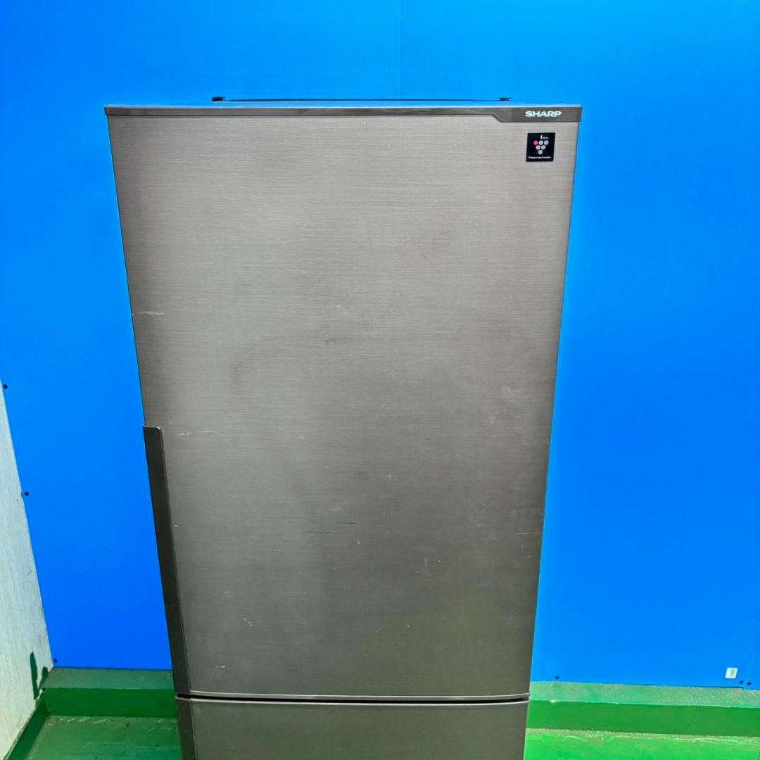 512 SHARP 1〜3人暮らし用　中型冷蔵庫 200L強 小型 ブラウン
