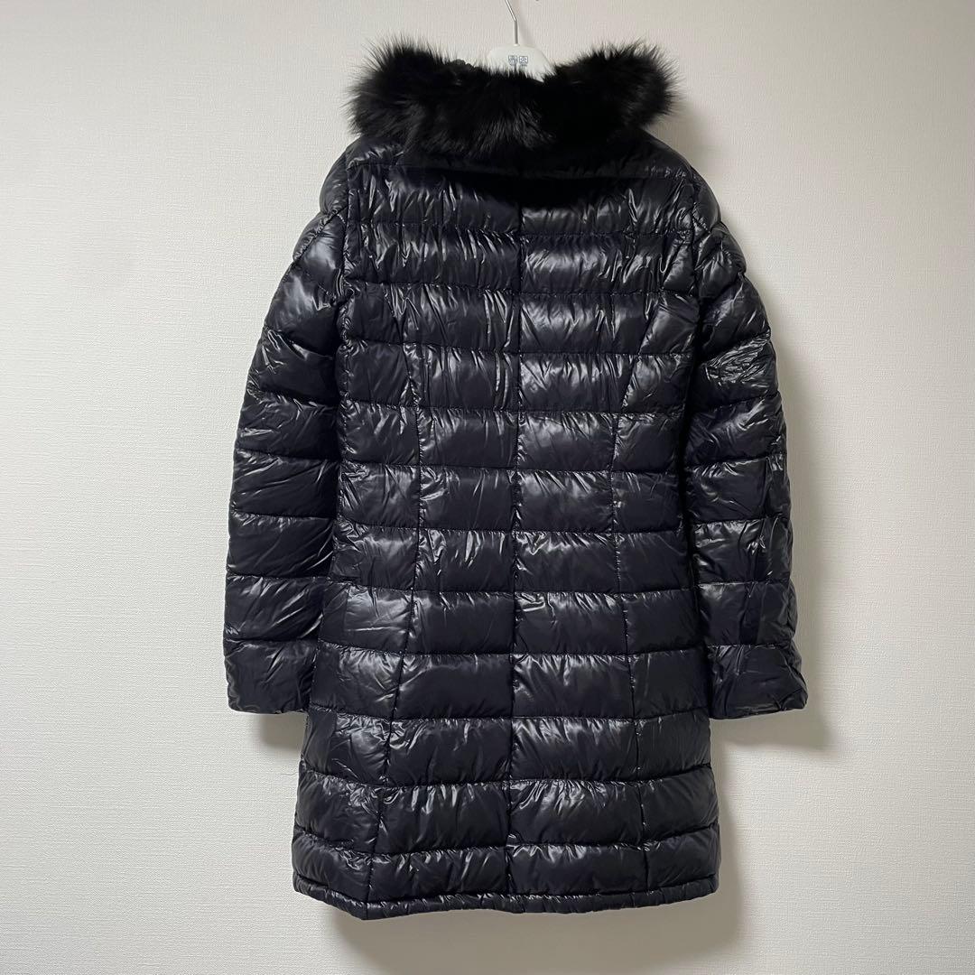 XXLサイズ　ヘルノ　ダウンコート　ロング　ブラック　44 ファー