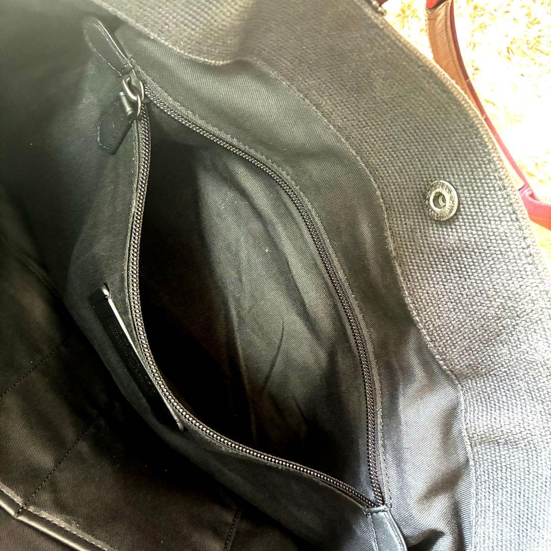 人気色　COACH トートバッグ アクア キャンバス カラーブロック