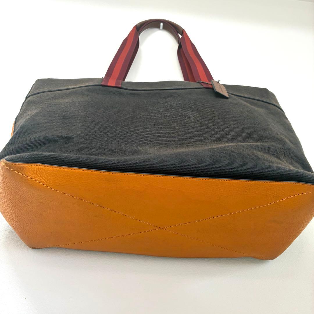人気色　COACH トートバッグ アクア キャンバス カラーブロック