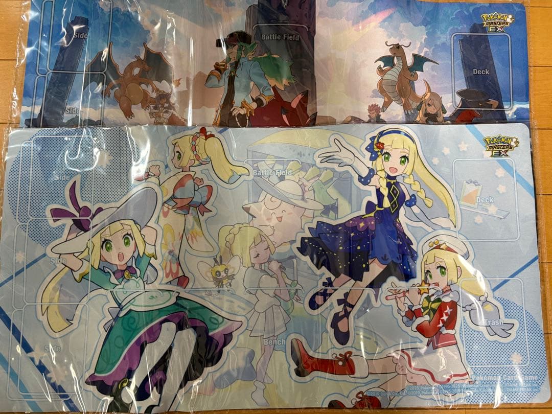 ポケマス限定プレイマット２種＋マリィ中国限定プレイマット ポケカ引退品