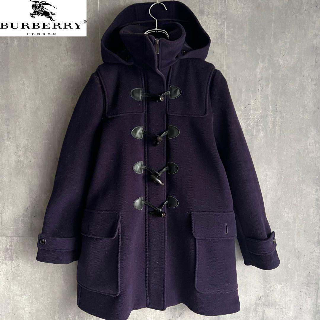 BURBERRY LONDON　バーバーロンドン　ウールダッフルコート　フード付