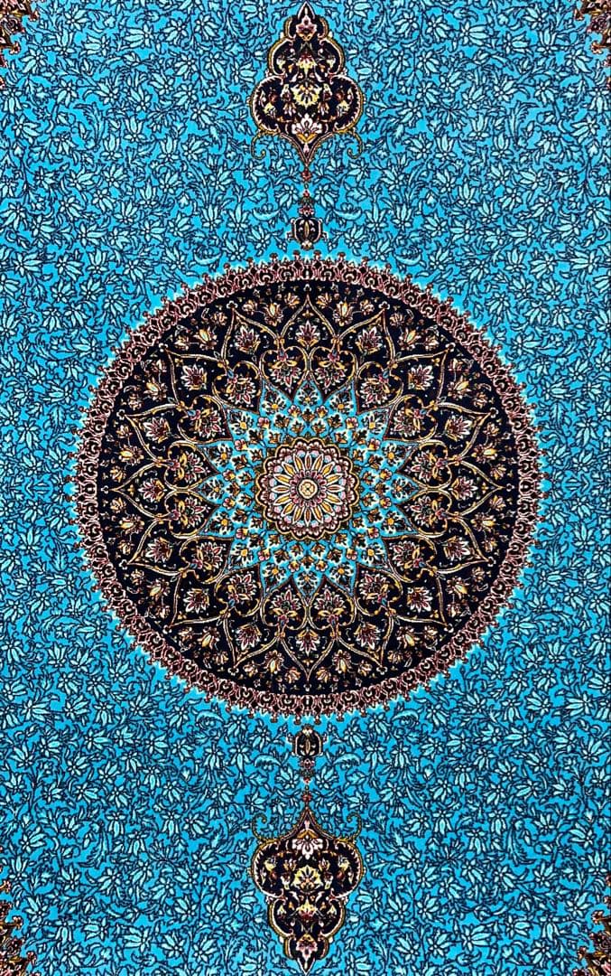 最高級۰ペルシャ絨毯・シルク｜クム仕上げ｜102×149cm｜約225万ノット｜