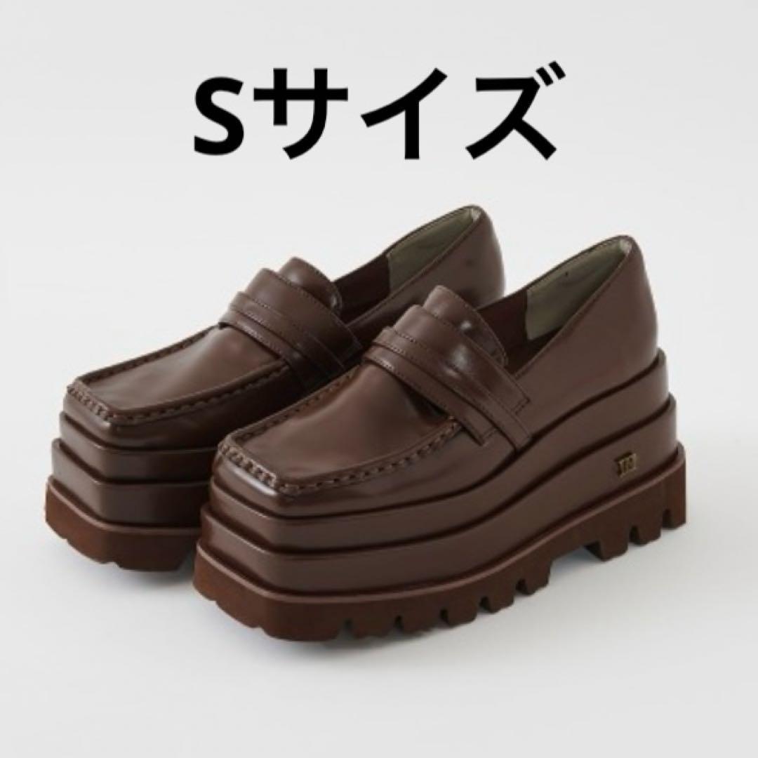 darich エナメルプラットフォームローファー　ブラウン　Sサイズ
