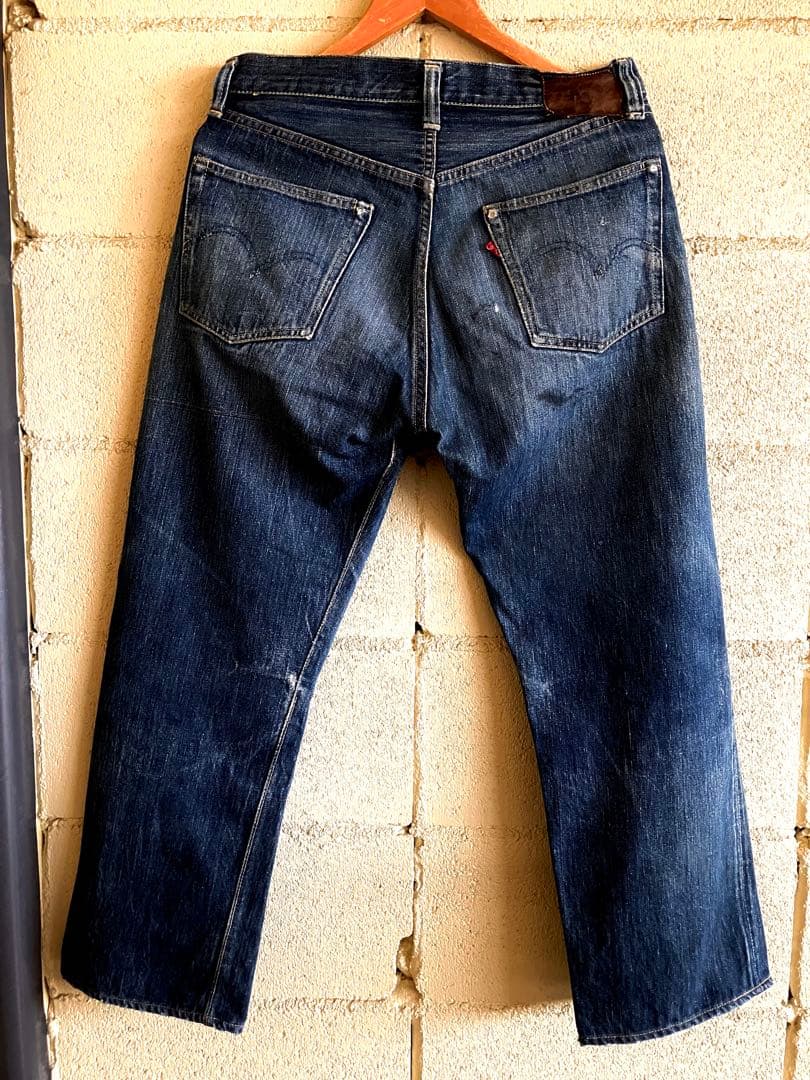 ⭐︎１１！501XX革パッチ47モデル片面タブBIGEオリジナル！