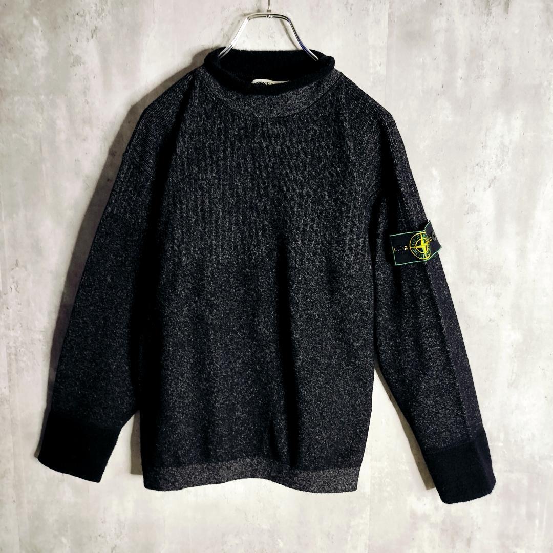 グリーンエッジ・ハーヴェイ期★ストーンアイランド メランジ タートルネックニット