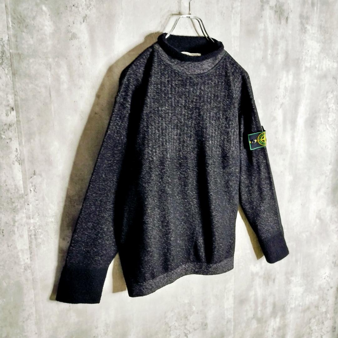 グリーンエッジ・ハーヴェイ期★ストーンアイランド メランジ タートルネックニット