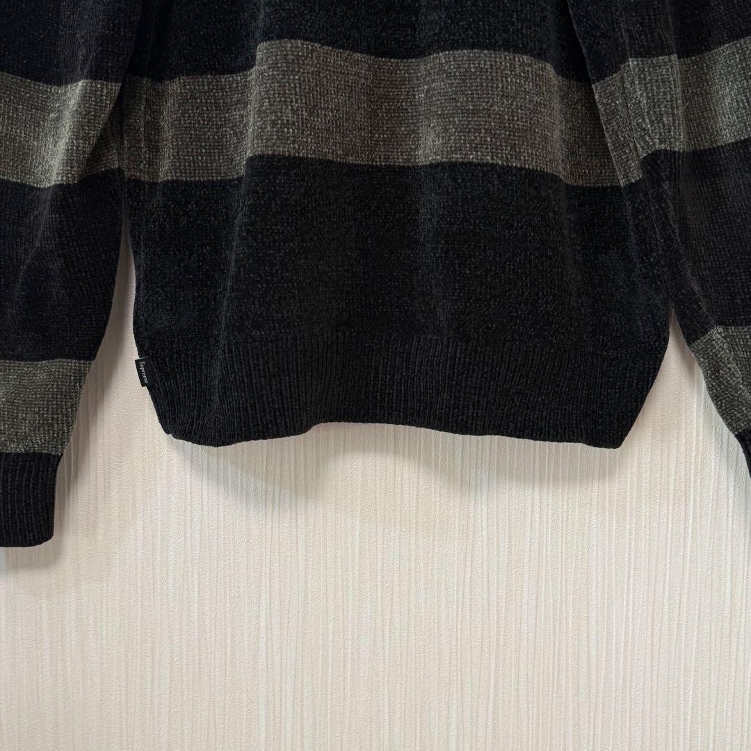 【完売品】Supreme シェニール ボーダー セーター