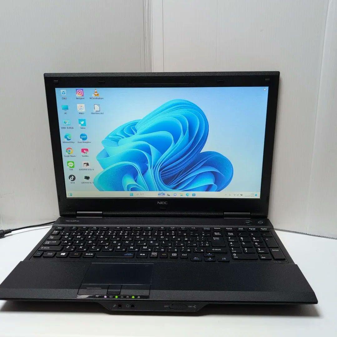 ノートPCたっぷり容量SSD960GB　NEC黒いPC