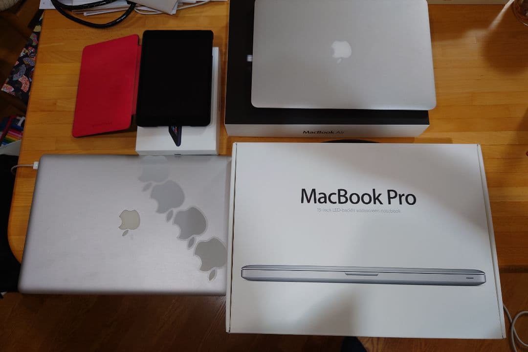 箱付3セットアップルMacbookpro,air,mini