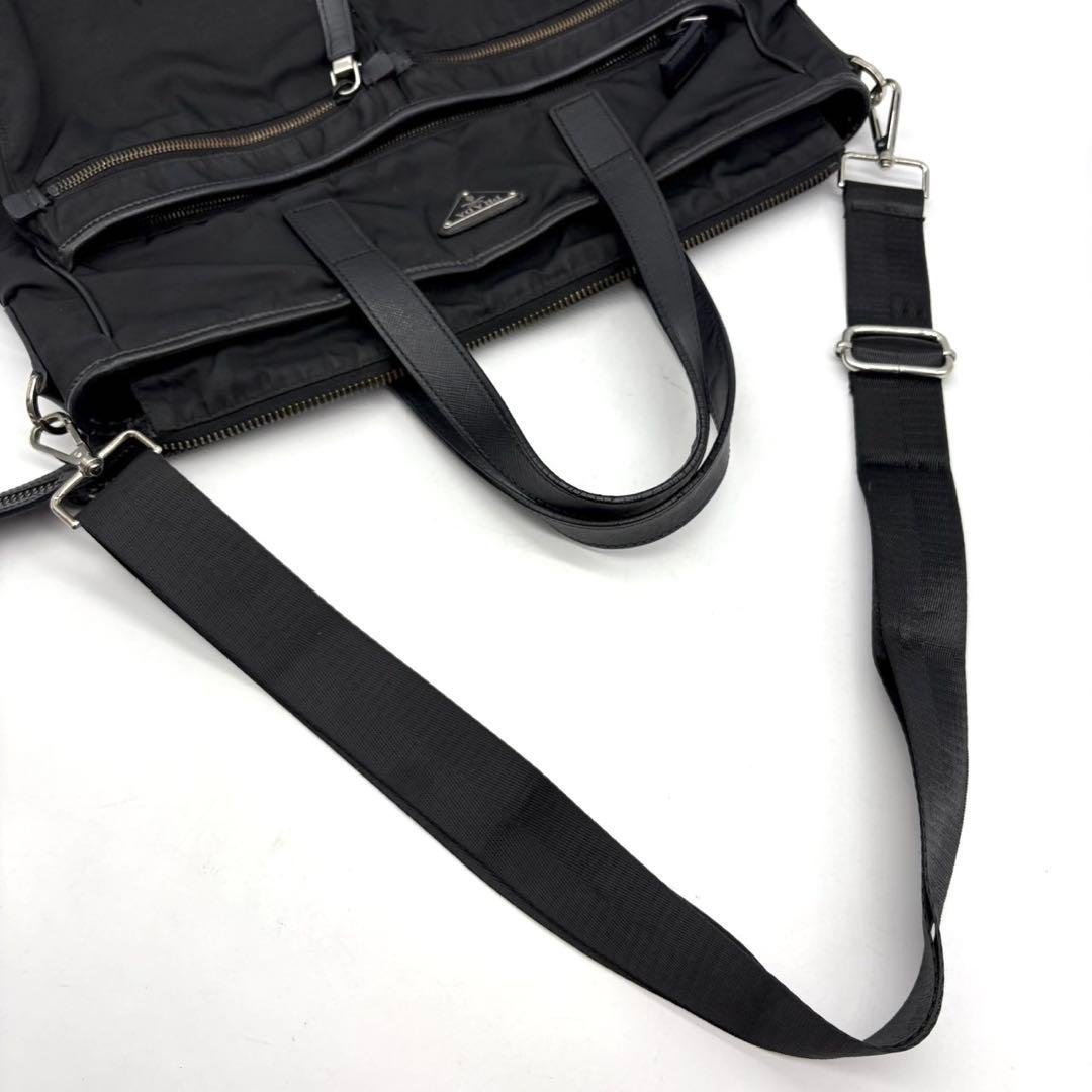 希少 現行 プラダ ビジネスバッグ 2way サフィアーノレザー VA0860