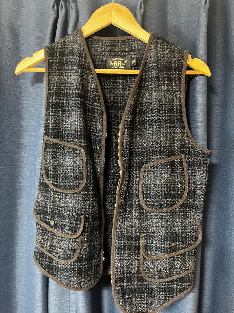 RRL ダブルアールエル チェック ツイード ベスト ラルフローレン