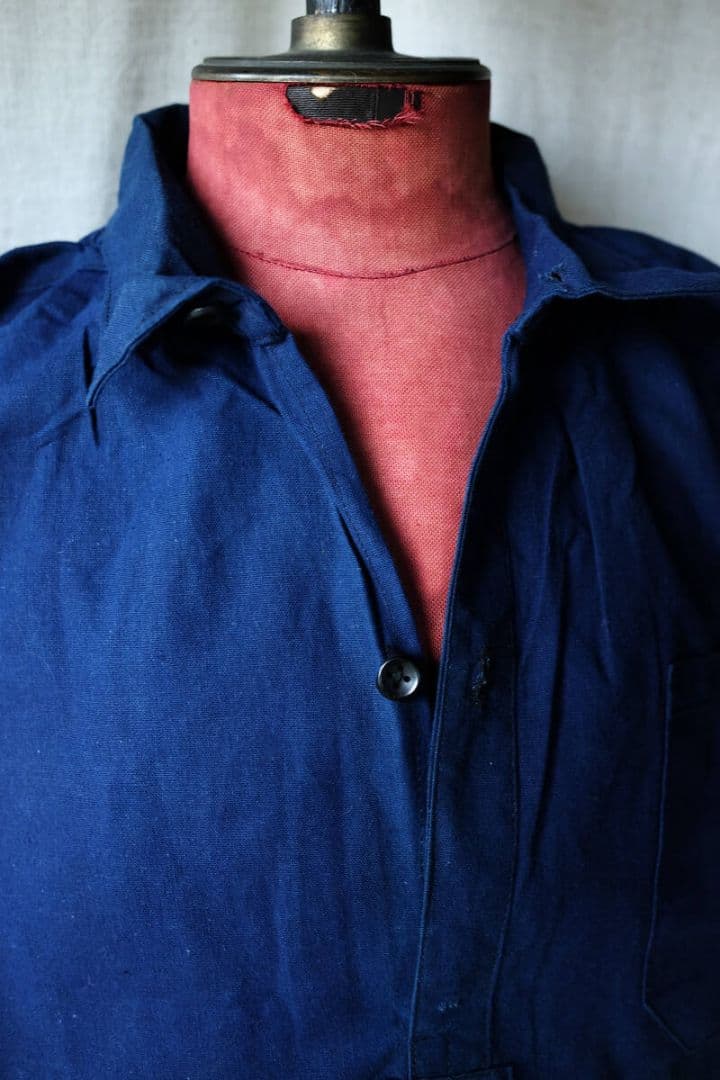1910〜1930s フランス製インディゴ\"メティス\"スモック