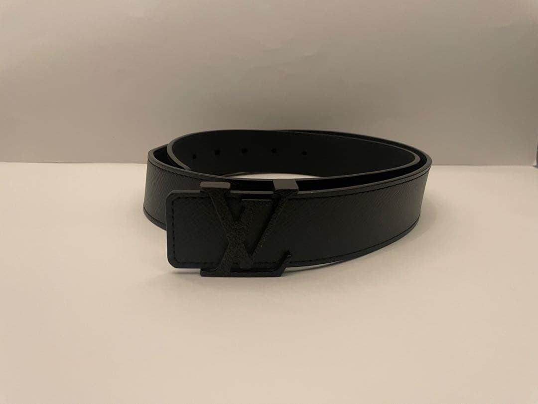 ルイ・ヴィトン ブラックレザー ベルト 85 / 34