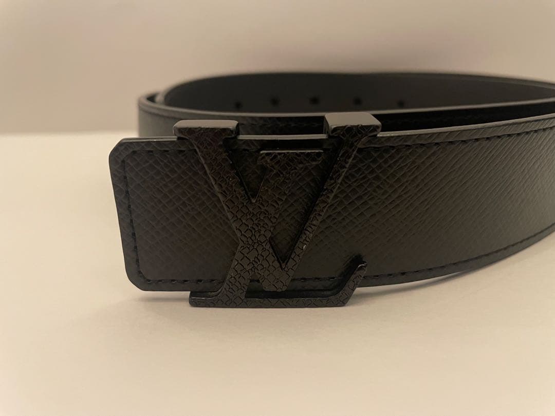 ルイ・ヴィトン ブラックレザー ベルト 85 / 34