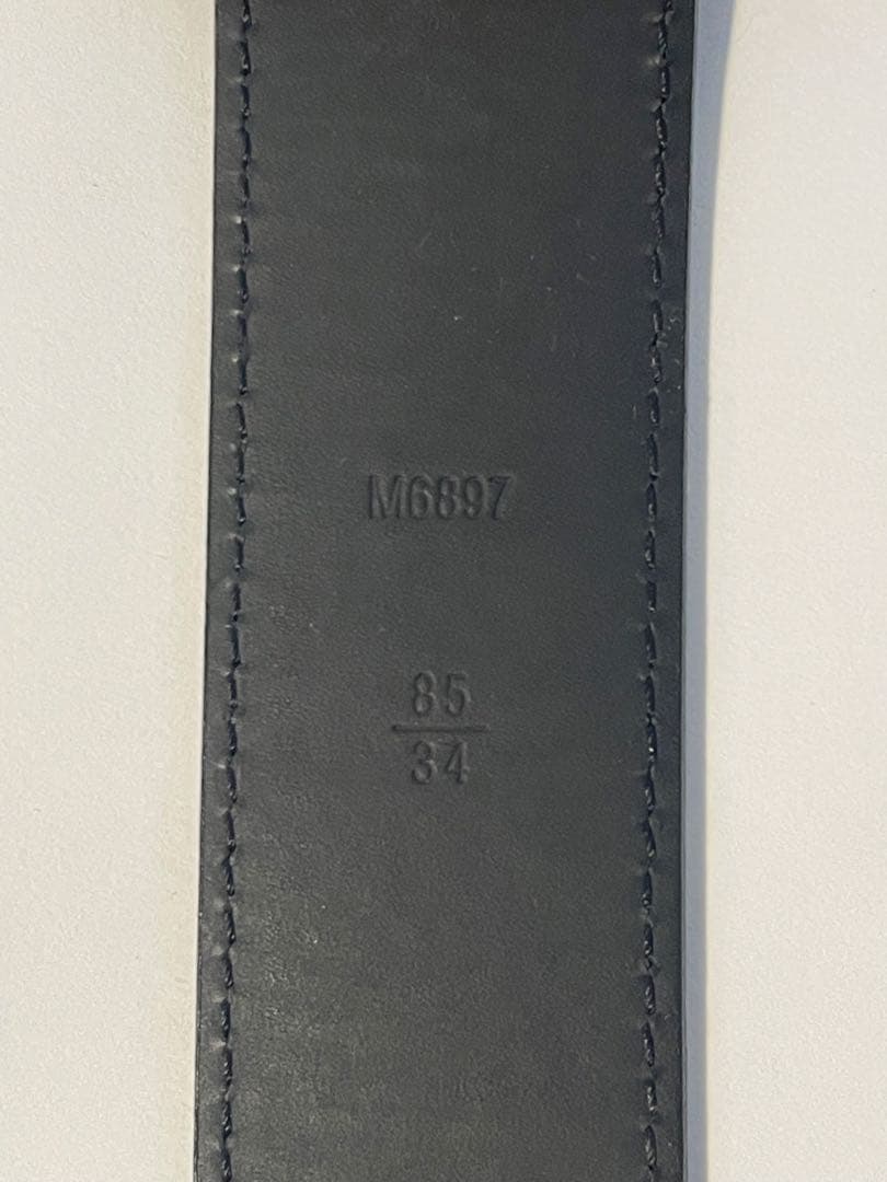 ルイ・ヴィトン ブラックレザー ベルト 85 / 34
