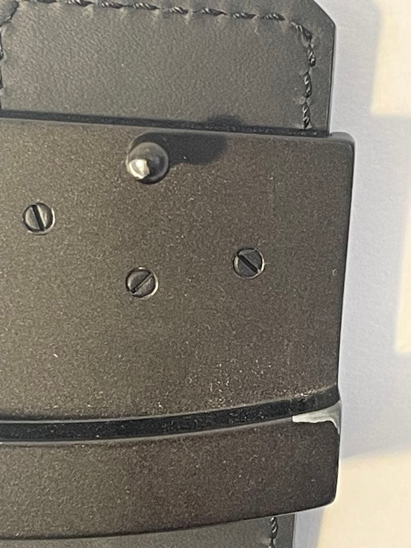 ルイ・ヴィトン ブラックレザー ベルト 85 / 34