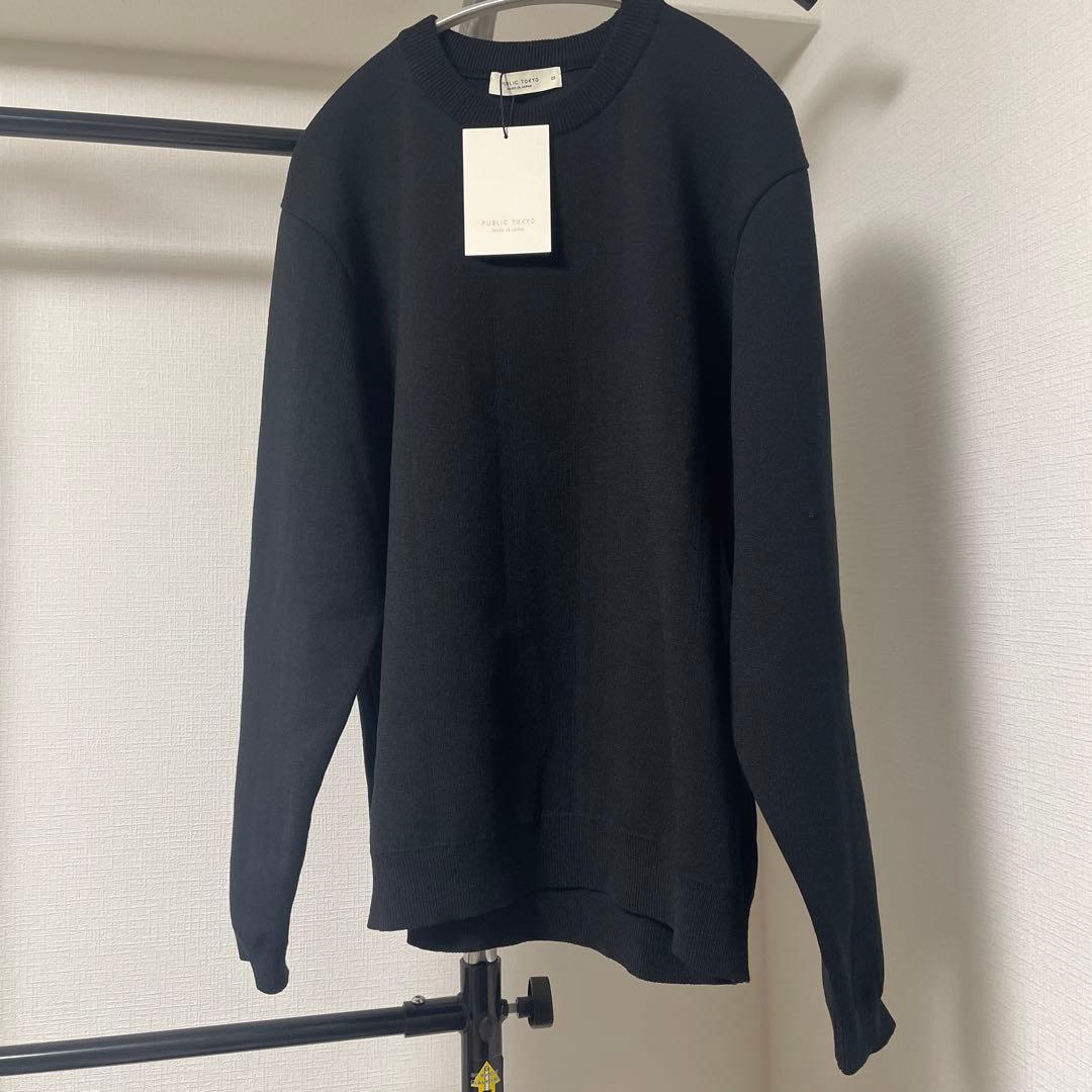 新品未使用 パブリックトウキョウ バウンドウールライトクルーネックニット L