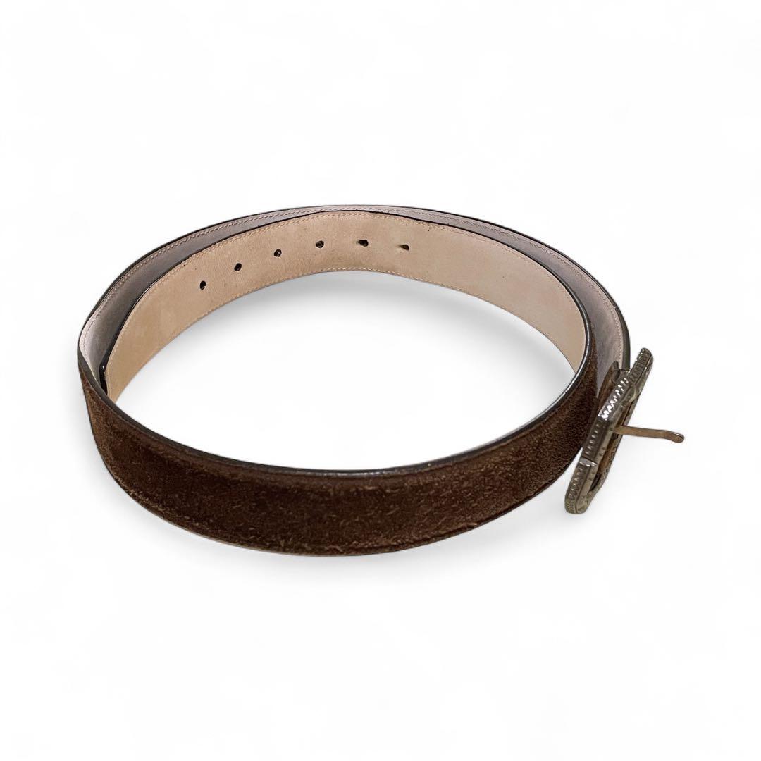 Brioni ブリオーニ スエード　レザー ベルト イタリア製 本革