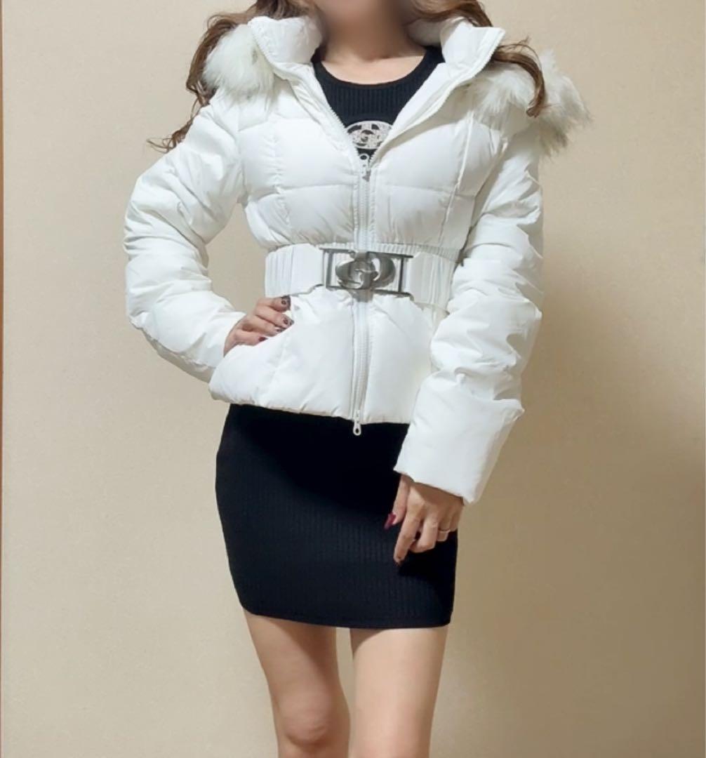 即日発送！GYDA GDベルト付きショートダウンコート　ホワイト　未開封