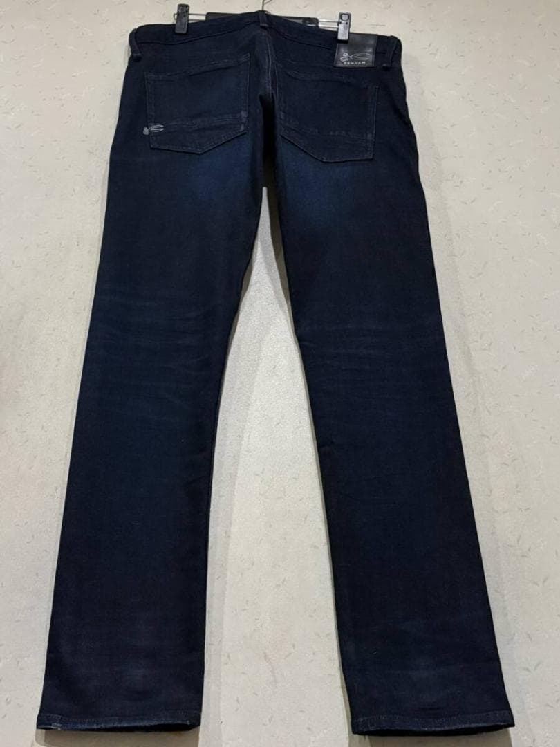 デンハム RAZOR BLMIL6MPSSストレッチデニムパンツ未裾直濃紺34