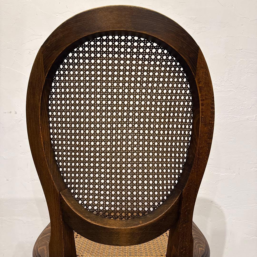 ヴィンテージ　ダイニングチェア　カフェチェア　ラタンチェア　2