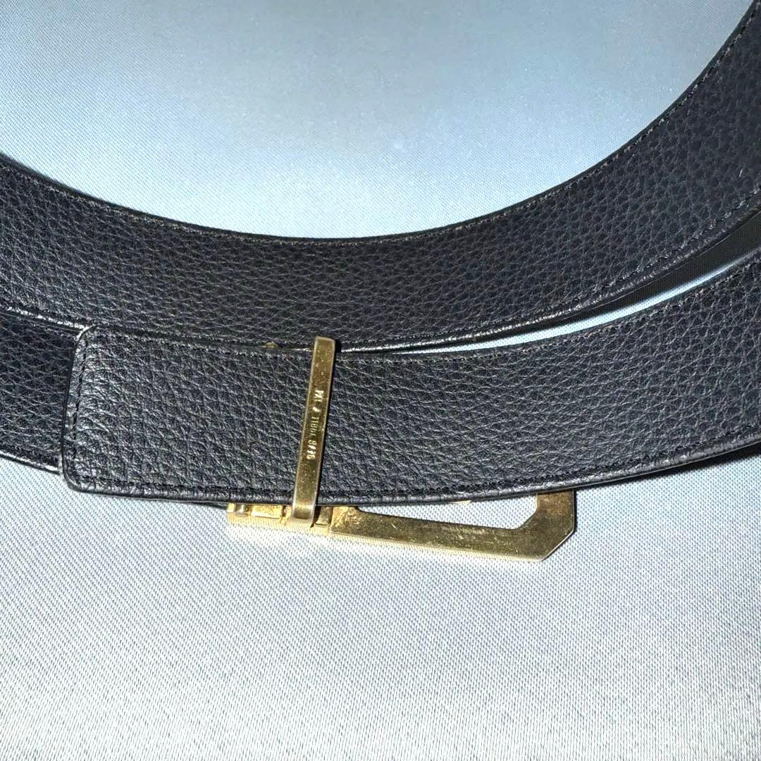 CELINE セリーヌ マカダム トリオンフ ベルト ゴールドバックル メンズ