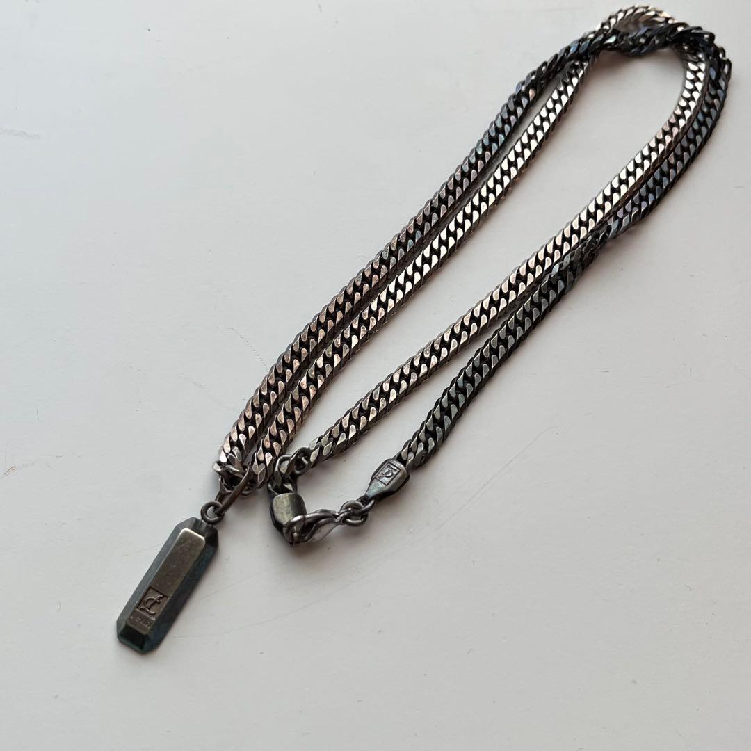 LEDA シルバー チェーンネックレス ペンダント 付き