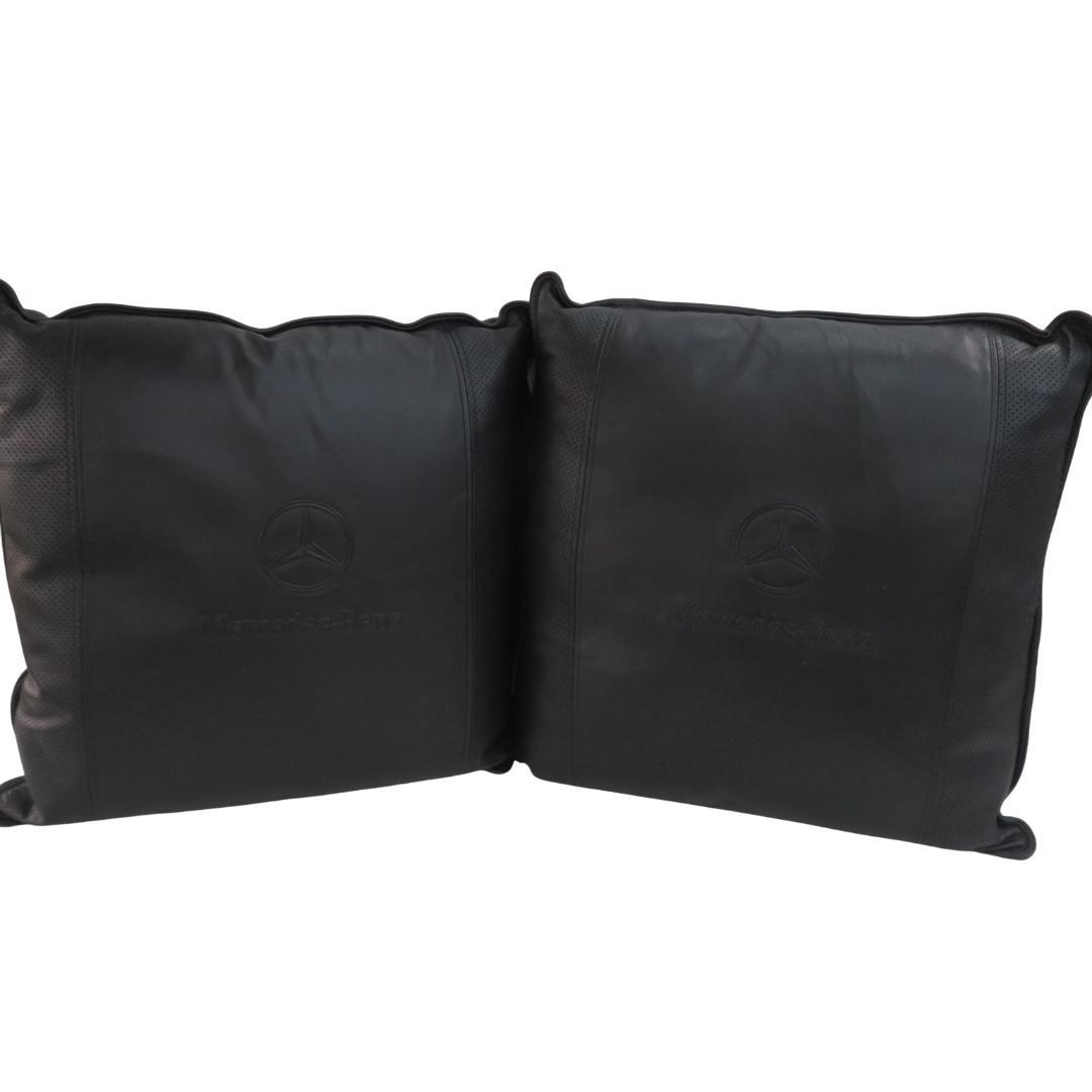Mercedes-Benz レザー クッション 2点セット [M7209]
