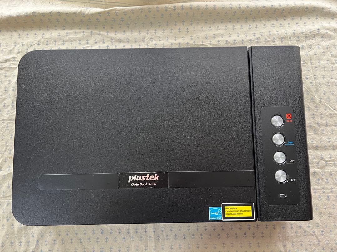 ブックスキャナ　Plustek OpticBook 4800 A4非裁断スキャナ