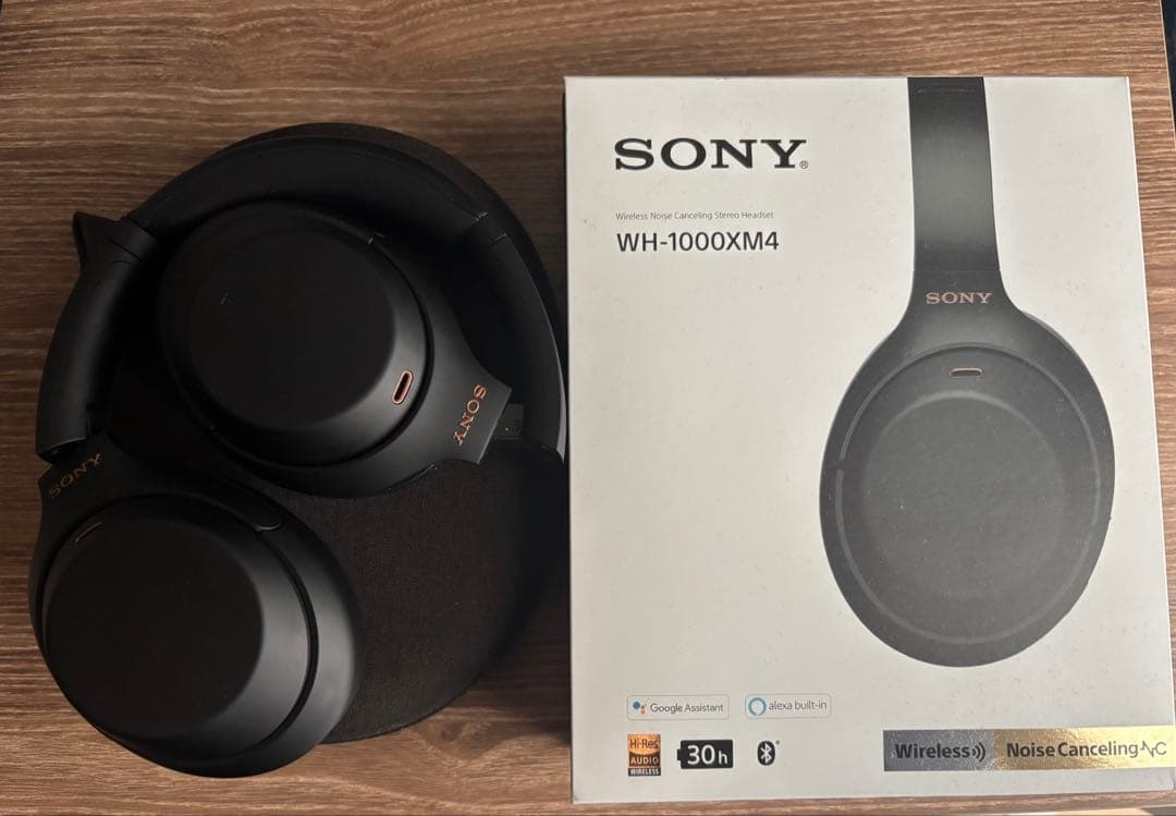 SONY WH-1000XM4 ブラック ワイヤレスヘッドホン　箱あり