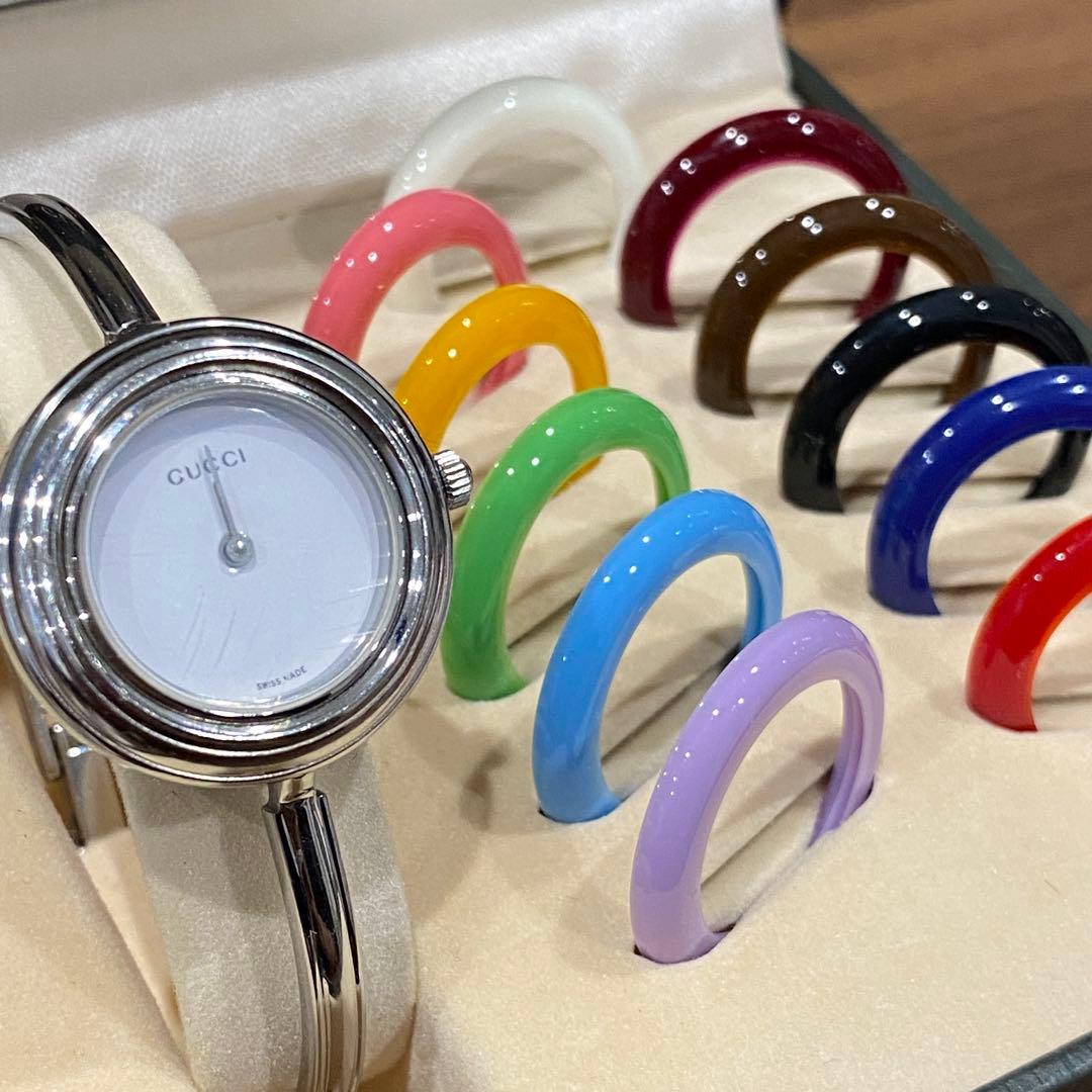 【美品箱付き】GUCCIグッチ 時計 チェンジベゼル11/12.2L