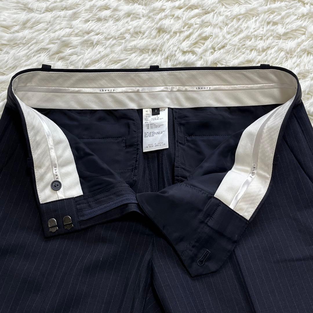 美品✨️セオリー パンツスーツ セットアップ ストライプ サイズ2 M