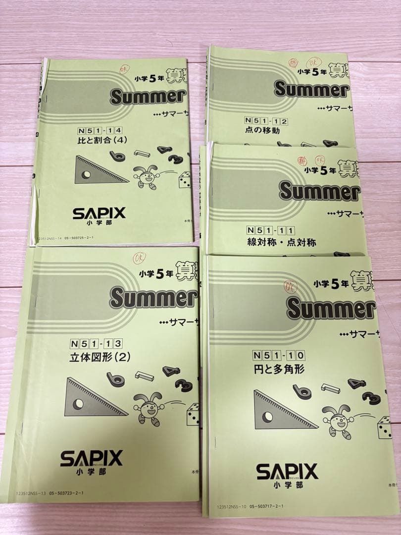 Sapix 五年　算数　フルセット