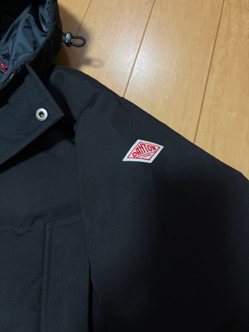 DOWN ダントン フード ダウンジャケット ブラック XS 新品タグ付