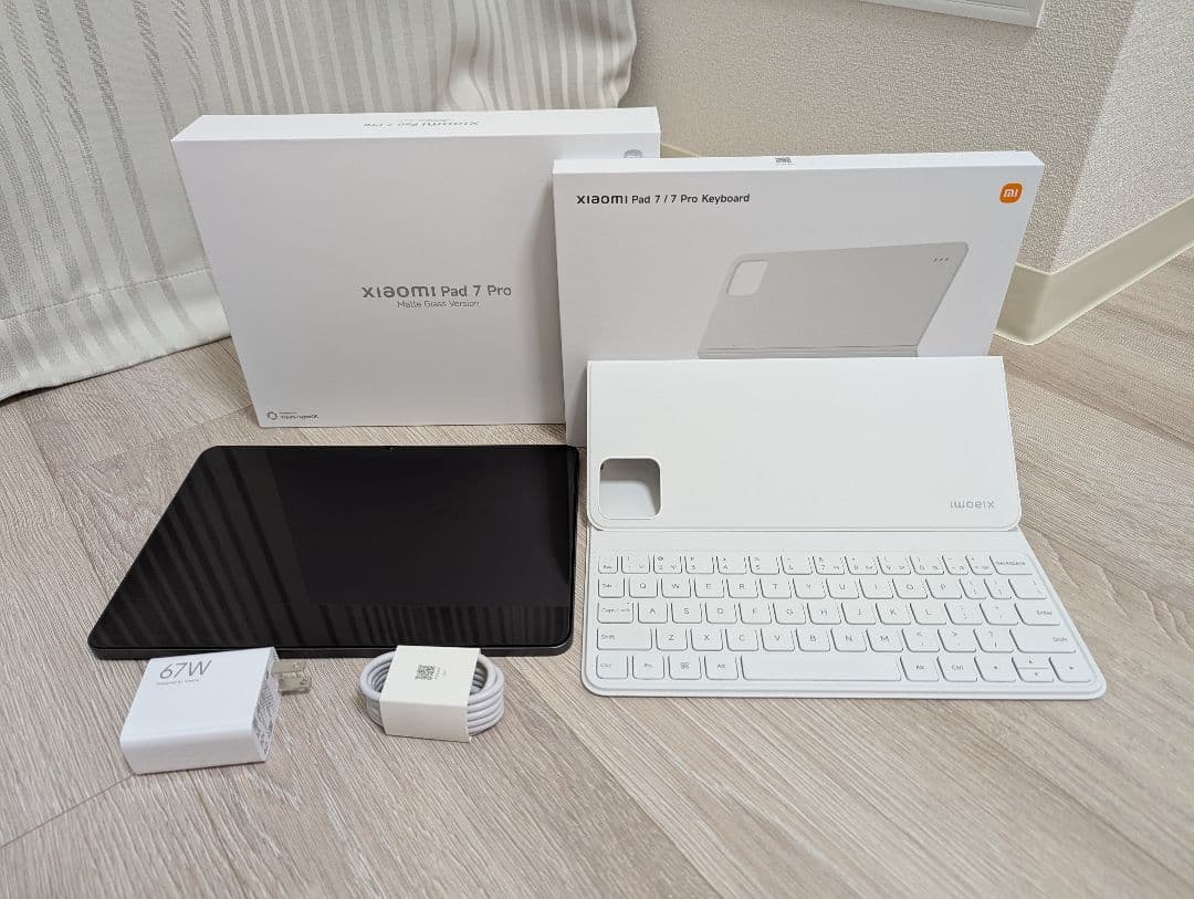 Androidタブレット本体 Xiaomi Pad 7 Pro & Keyboard White
