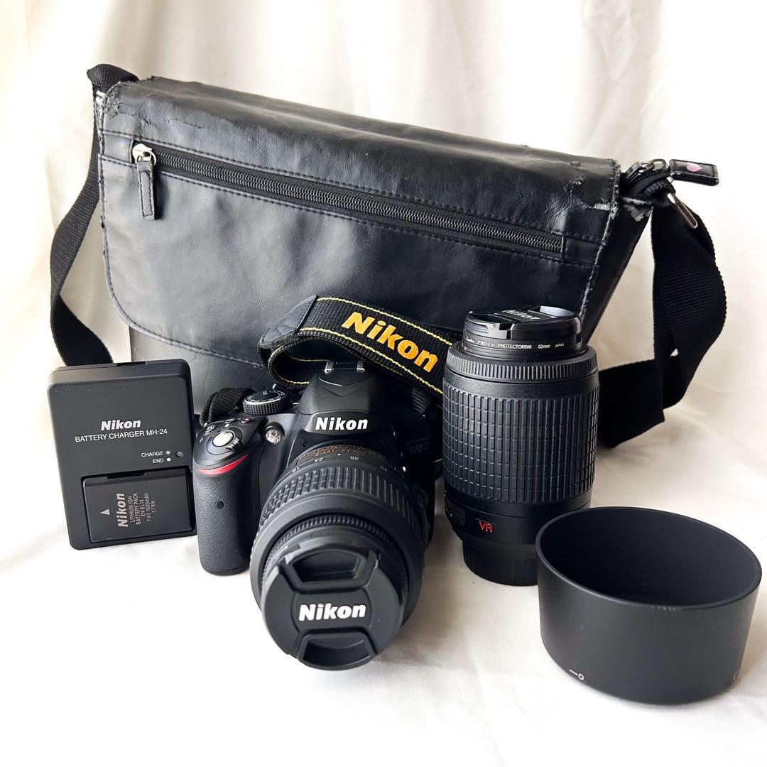 【最終値下げ】Nikon D3200 ニコン 一眼レフカメラ　ダブルレンズキット