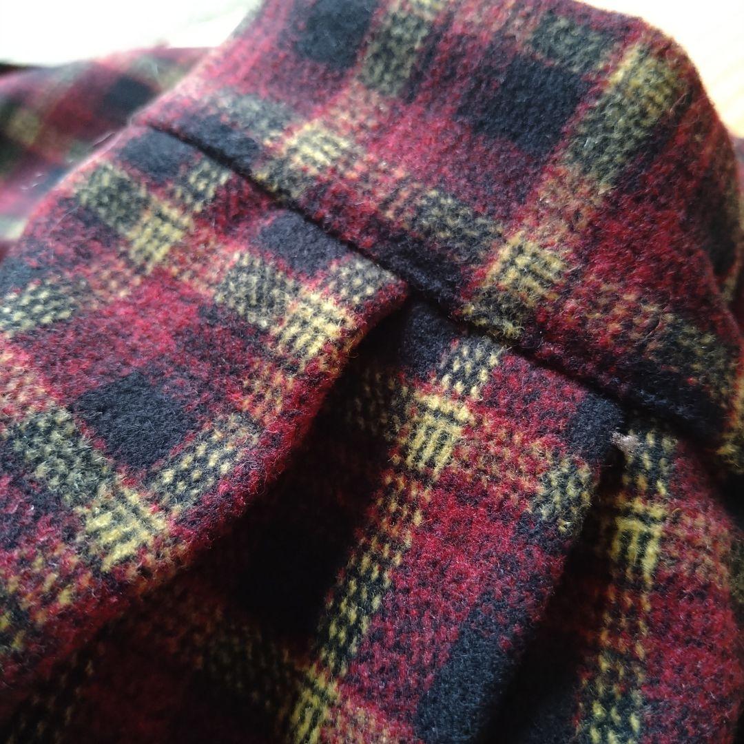 【新品タグ付】AMERI UND CHECK WOOL OVER SHIRT