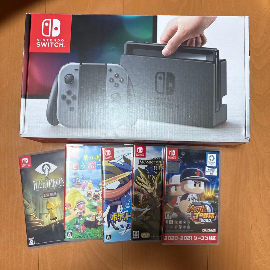 Nintendo Switch 本体 + ゲームソフト5本
