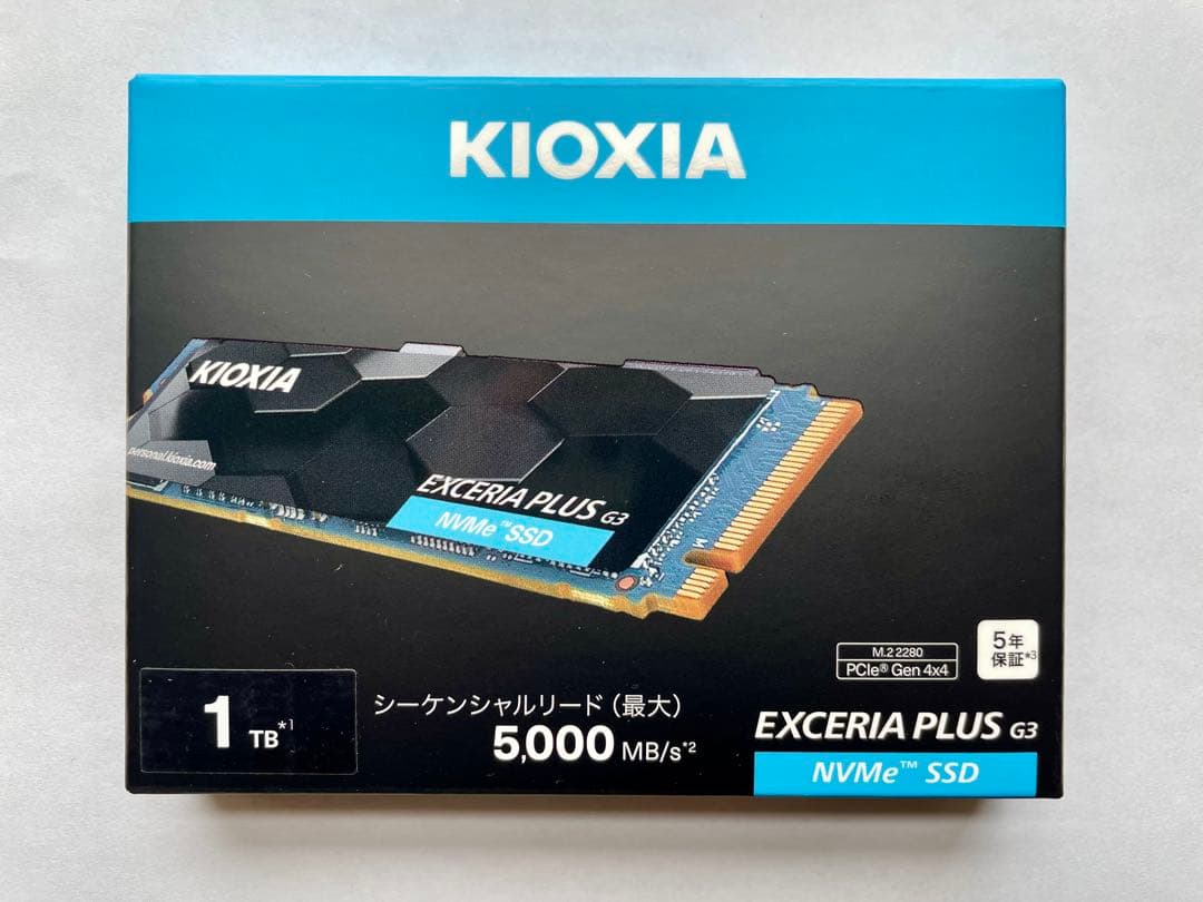 KIOXIA EXCERIA PLUS G3 1TB NVMe SSD 新品