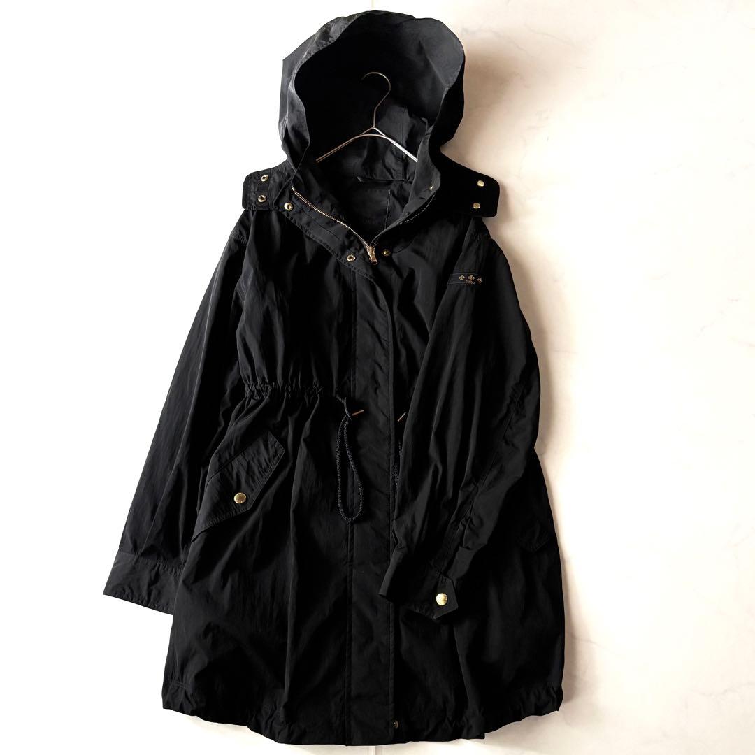 美品✨タトラス EUDEMO ナイロンモッズコート ナイロン フーデッド 黒 S