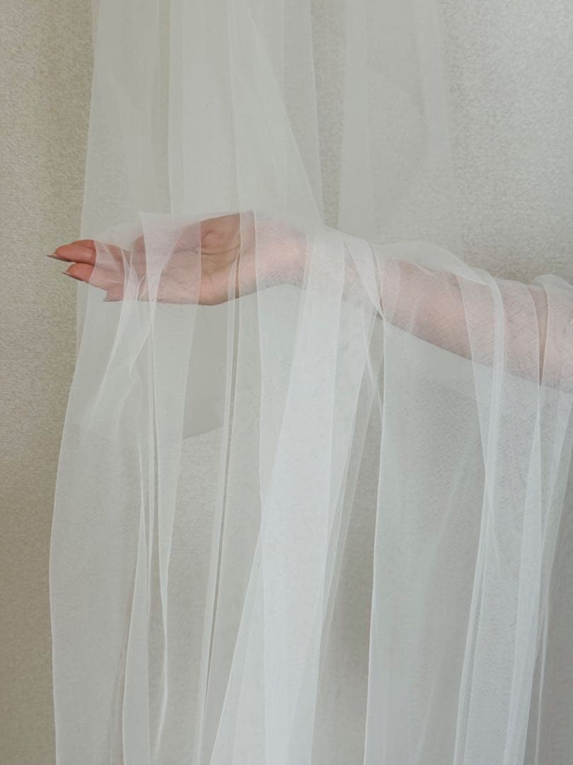 【美品】タカミブライダル　ロングベール　OW-L イタリアンチュール