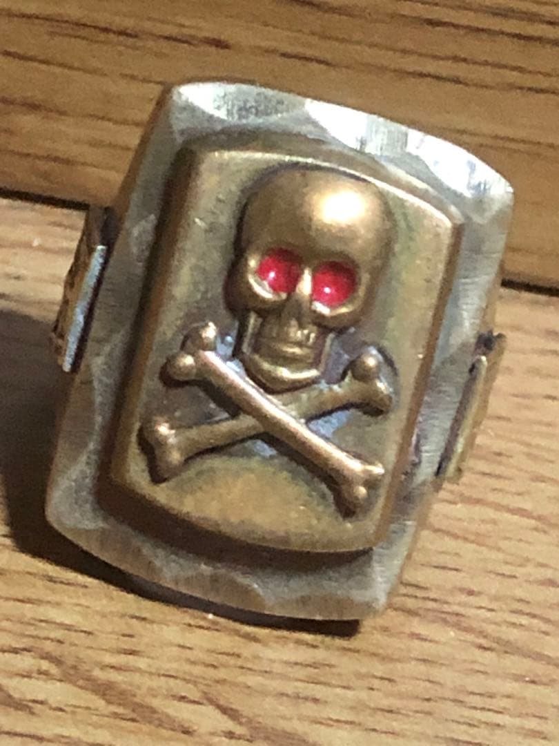 40s 50s ヴィンテージ メキシカンリング スカル ドクロ バイカー