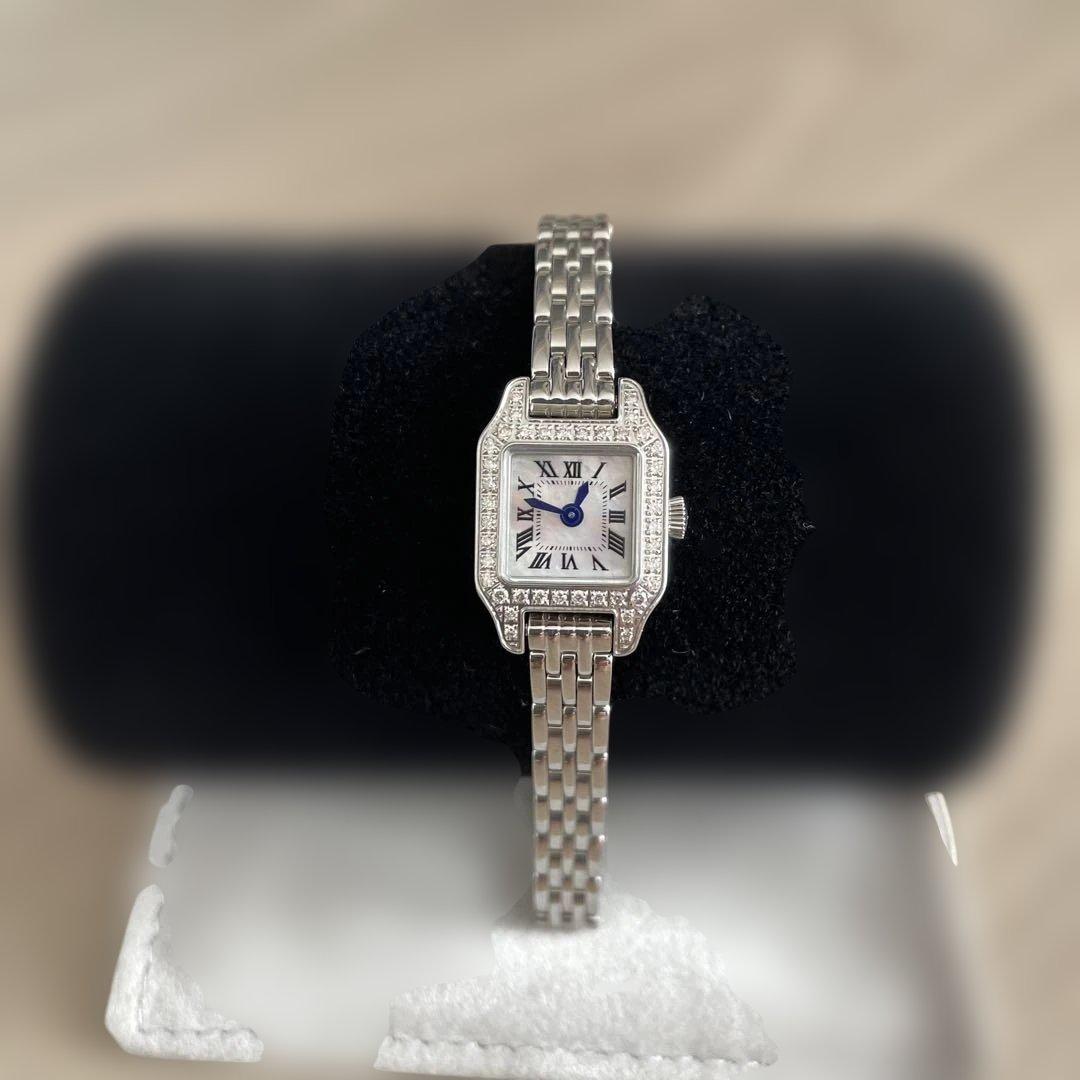 ★美品★ルナージュ腕時計　ダイヤベゼル0.26ct 旭ダイヤモンド