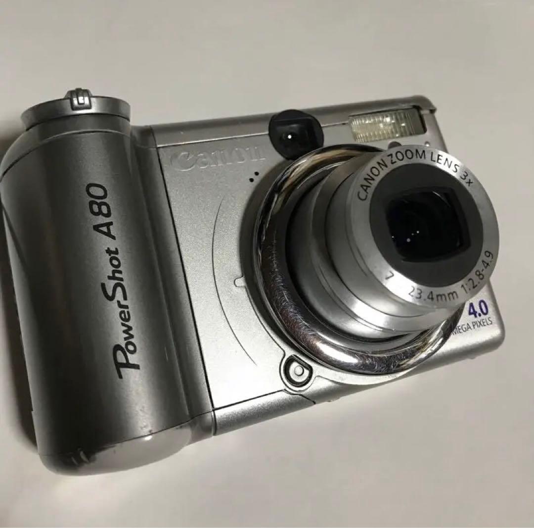 【完動品・電池付】Canon PowerShot A80 デジタルカメラ